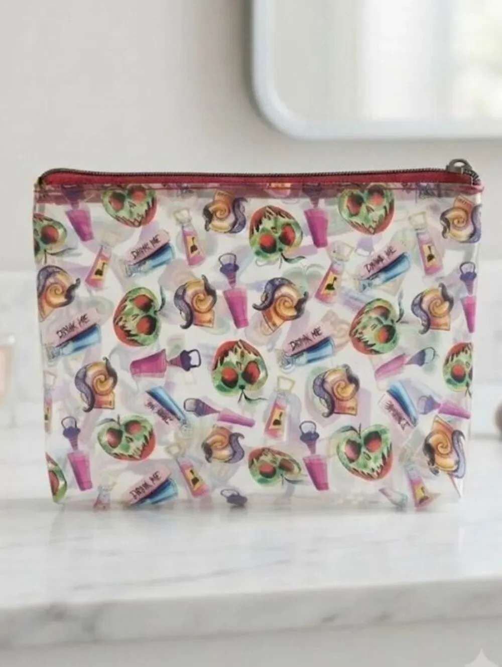 Poison apple clear vinyl Versatile Cosmetic Pouch